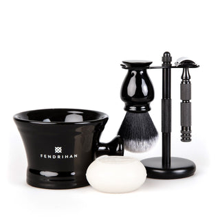 5-Piece Wet Shaving Set with Stainless Steel Safety Razor, Save $25 Shaving Gift Set Fendrihan Adventurer MK II 22 mm Coconut & Vanilla