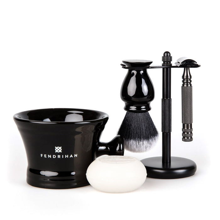 5-Piece Wet Shaving Set with Stainless Steel Safety Razor, Save $25 Shaving Gift Set Fendrihan Ambassador MK II 22 mm Coconut & Vanilla