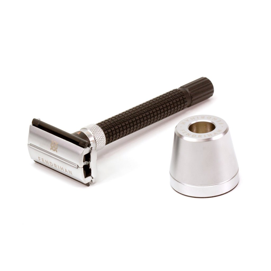Fendrihan Adjustable Butterfly Matte Safety Razor with Base Double Edge Safety Razor Fendrihan 