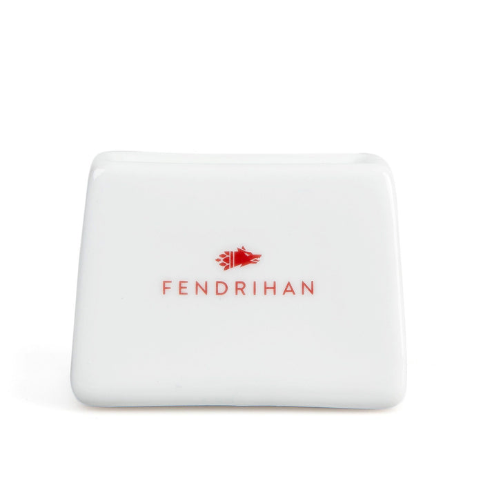 Fendrihan Porcelain Rectangular Blade Bank Razor Blades Disposal Case Fendrihan Red 