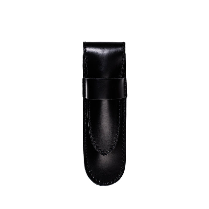 Fendrihan Black Natural Leather Case for Straight Razor Grooming Travel Case Fendrihan 