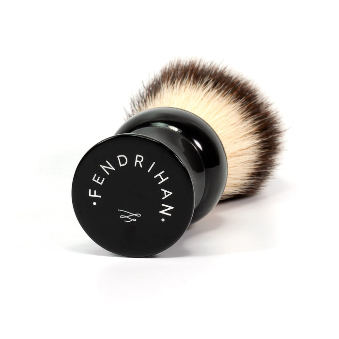 Fendrihan Synthetic Bristles Shaving Brush, Black Handle Synthetic Bristles Shaving Brush Fendrihan 