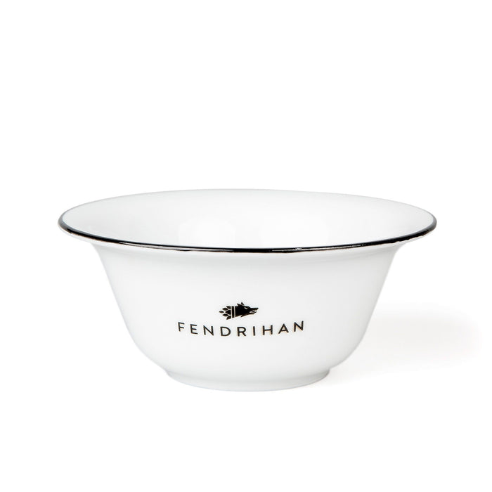 Fendrihan Porcelain Shaving Bowl, Hand-Painted Rim Shaving Bowl Fendrihan Black 