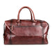 Fendrihan Pebbled Leather Travel Bag, Brandy Leather Bag Fendrihan 