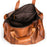Fendrihan Pebbled Leather Travel Bag, Cognac Leather Bag Fendrihan 