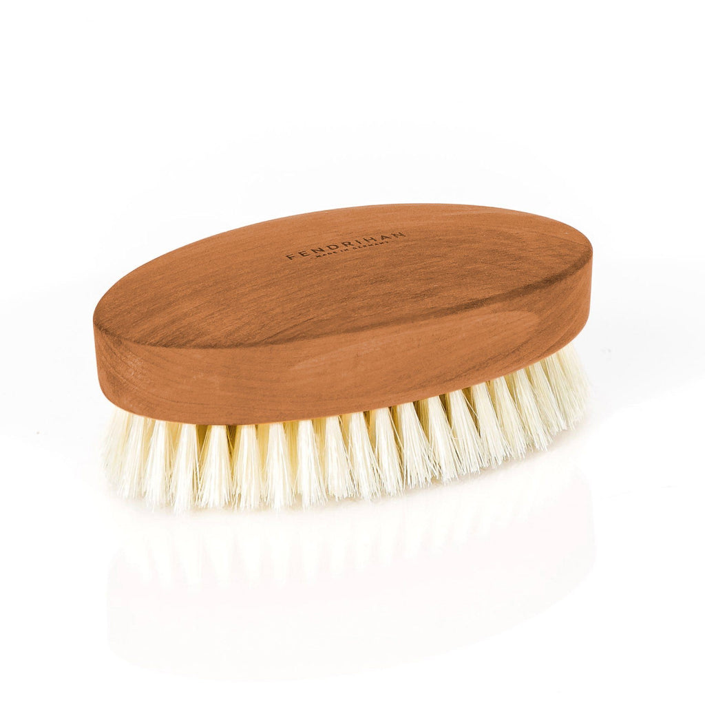 Men's Pearwood Military Hairbrush with Soft Light Bristles - Made in Germany Hair Brush Fendrihan 
