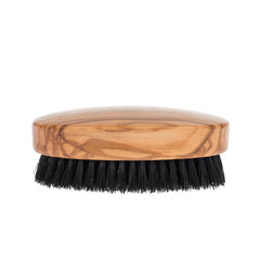 Men's Olivewood Military Hairbrush with Wild Boar Bristles - Made in Germany Hair Brush Fendrihan 