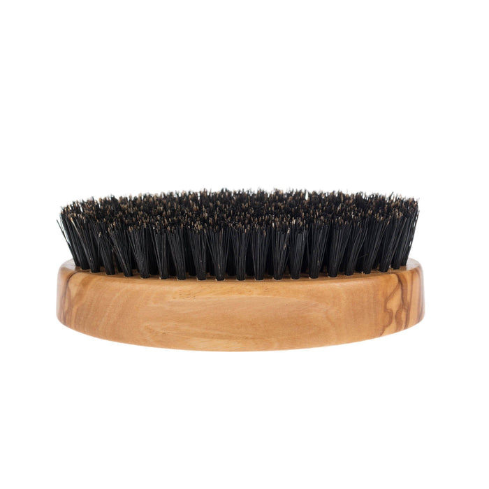 Men's Olivewood Military Hairbrush with Wild Boar Bristles - Made in Germany Hair Brush Fendrihan 