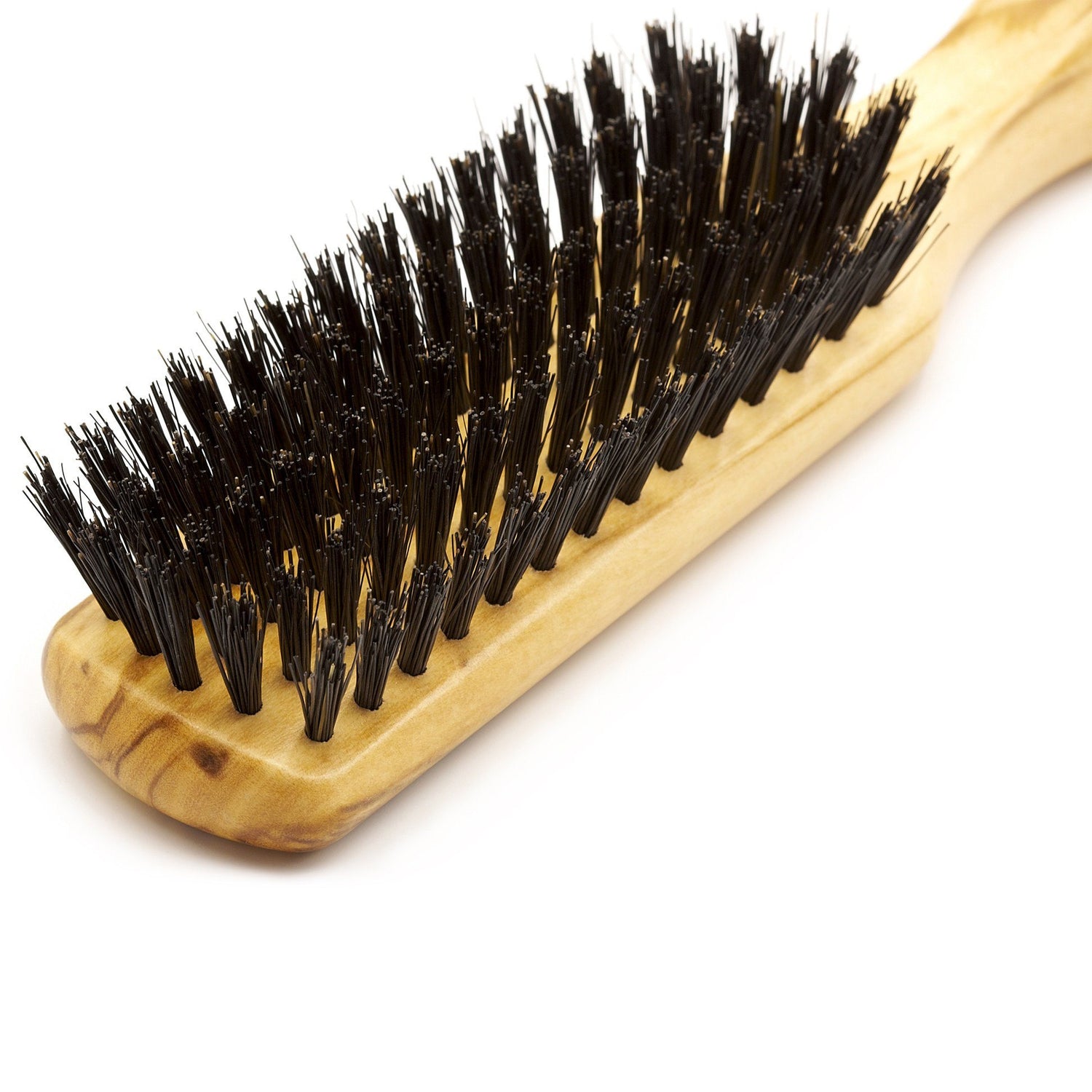 5 Row Olivewood Hairbrush with Boar Bristles - Made in Germany Hair Brush Fendrihan 