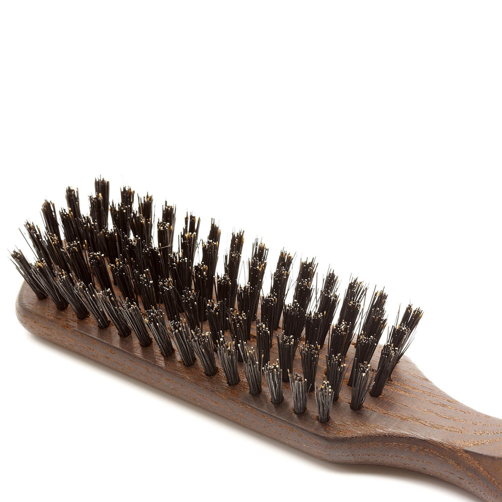 5 Row Thermowood Ash Hairbrush with Boar Bristles - Made in Germany Hair Brush Fendrihan 