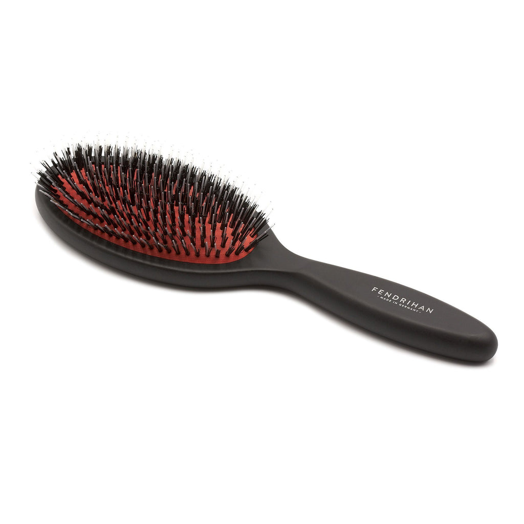 Fendrihan Three Size Oval Beechwood Hairbrush with Boar Bristles - Made in Germany Hair Brush Fendrihan Medium 