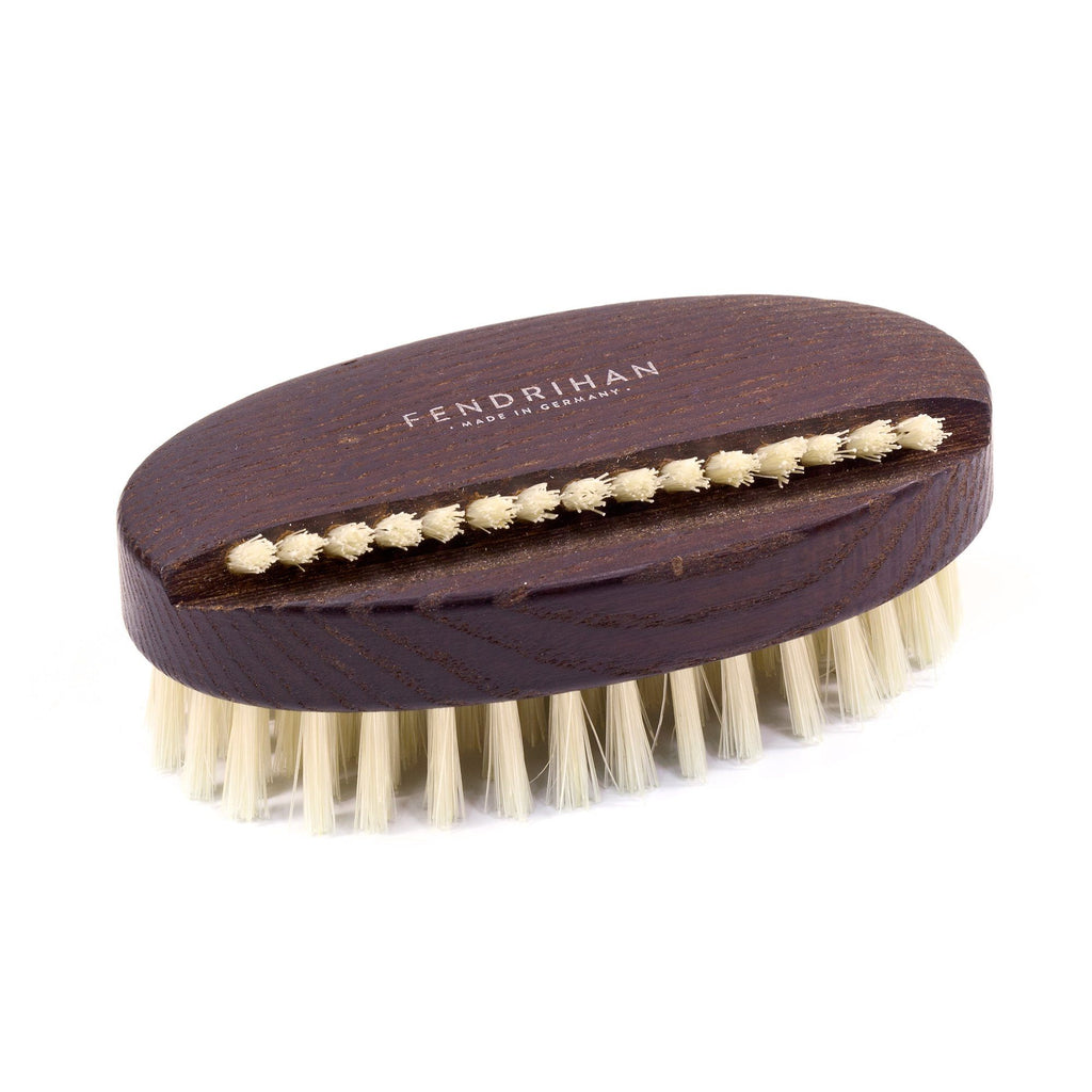 Thermowood Boar Bristle Nail Brush with Light or Dark Bristles - Made in Germany Nail Brush Fendrihan Light 