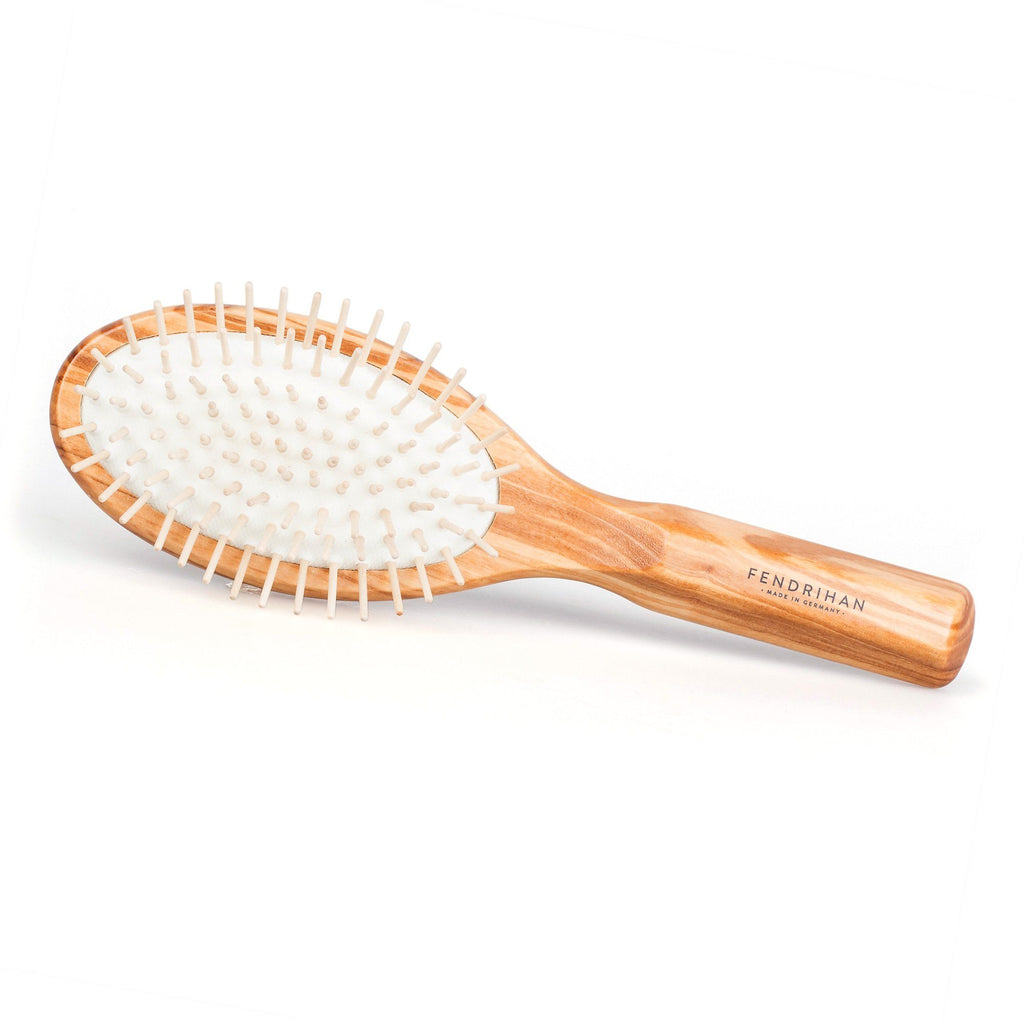 Fendrihan Oval Olivewood Pneumatic Brush with Wooden Pins – Made in Germany Hair Brush Fendrihan 