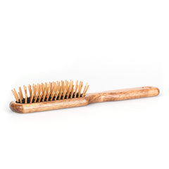 Fendrihan Rectangular Olivewood Pneumatic Brush with Wooden Bristles – Made in Germany Hair Brush Fendrihan 