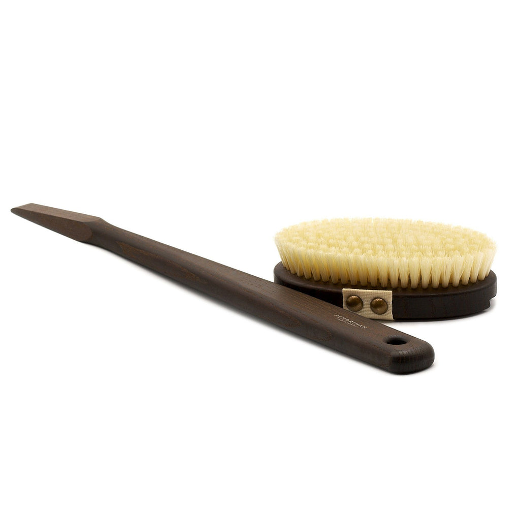 Detachable Thermowood Bath Brush with Long Handle - Made in Germany Bath Brush Fendrihan 