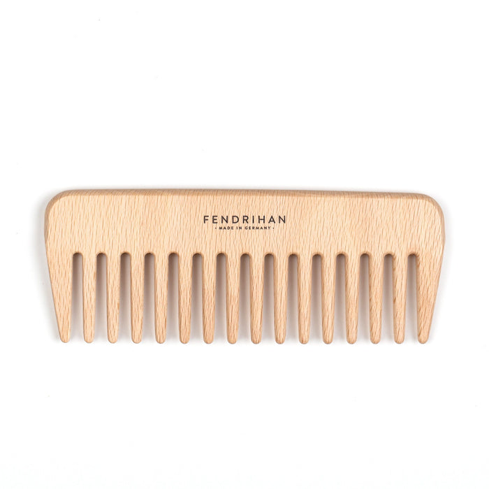 Fendrihan Beech Wood Styling Comb, Wide Teeth – Made in Germany Comb Fendrihan 