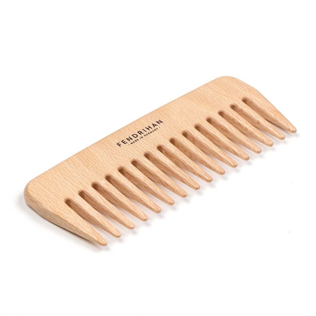 Fendrihan Beech Wood Styling Comb, Wide Teeth – Made in Germany Comb Fendrihan 