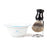 Fendrihan Porcelain Shaving Bowl and Classic Pure Grey Badger Shaving Brush with Metal Stand Set, Save $10 Shaving Set Fendrihan Light Blue Black 