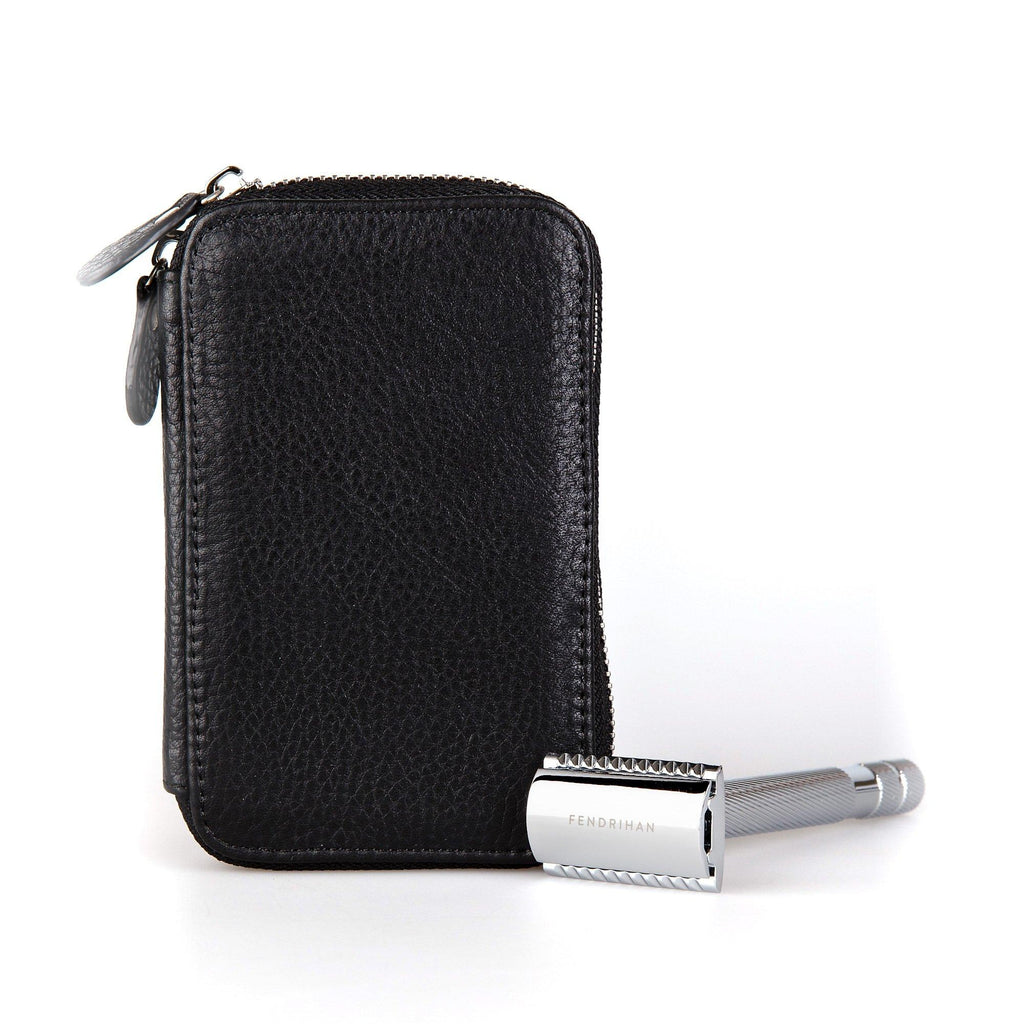 Fendrihan Travel Case for Safety Razor and Fendrihan Safety Razor, Save $10 Leather Razor Case Fendrihan 