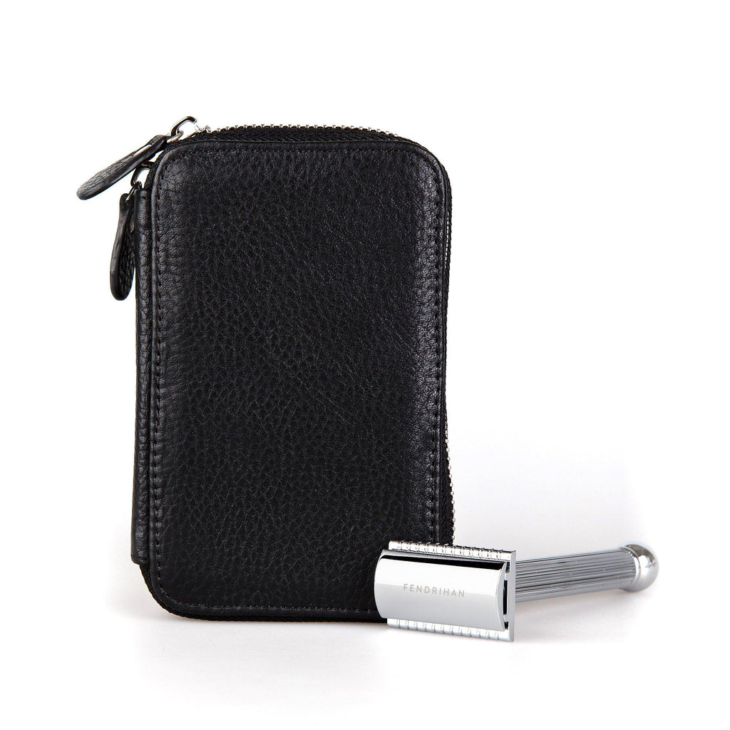 Fendrihan Travel Case for Safety Razor and Fendrihan Safety Razor, Save $10 Leather Razor Case Fendrihan 