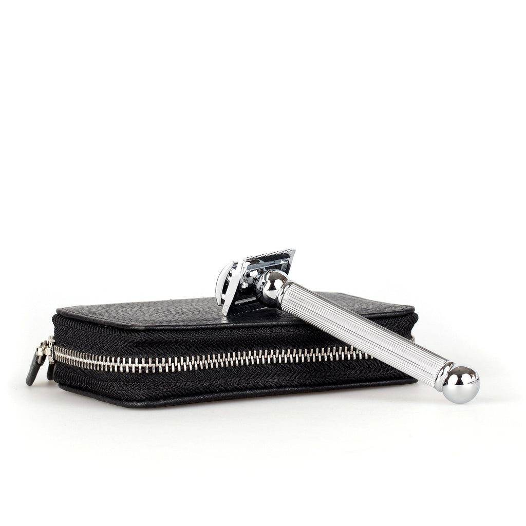 Fendrihan Travel Case for Safety Razor and Fendrihan Safety Razor, Save $10 Leather Razor Case Fendrihan Dundas 