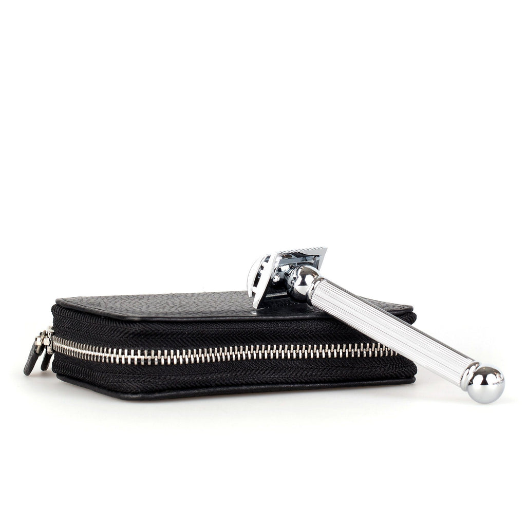 Fendrihan Travel Case for Safety Razor and Fendrihan Safety Razor, Save $10 Leather Razor Case Fendrihan 