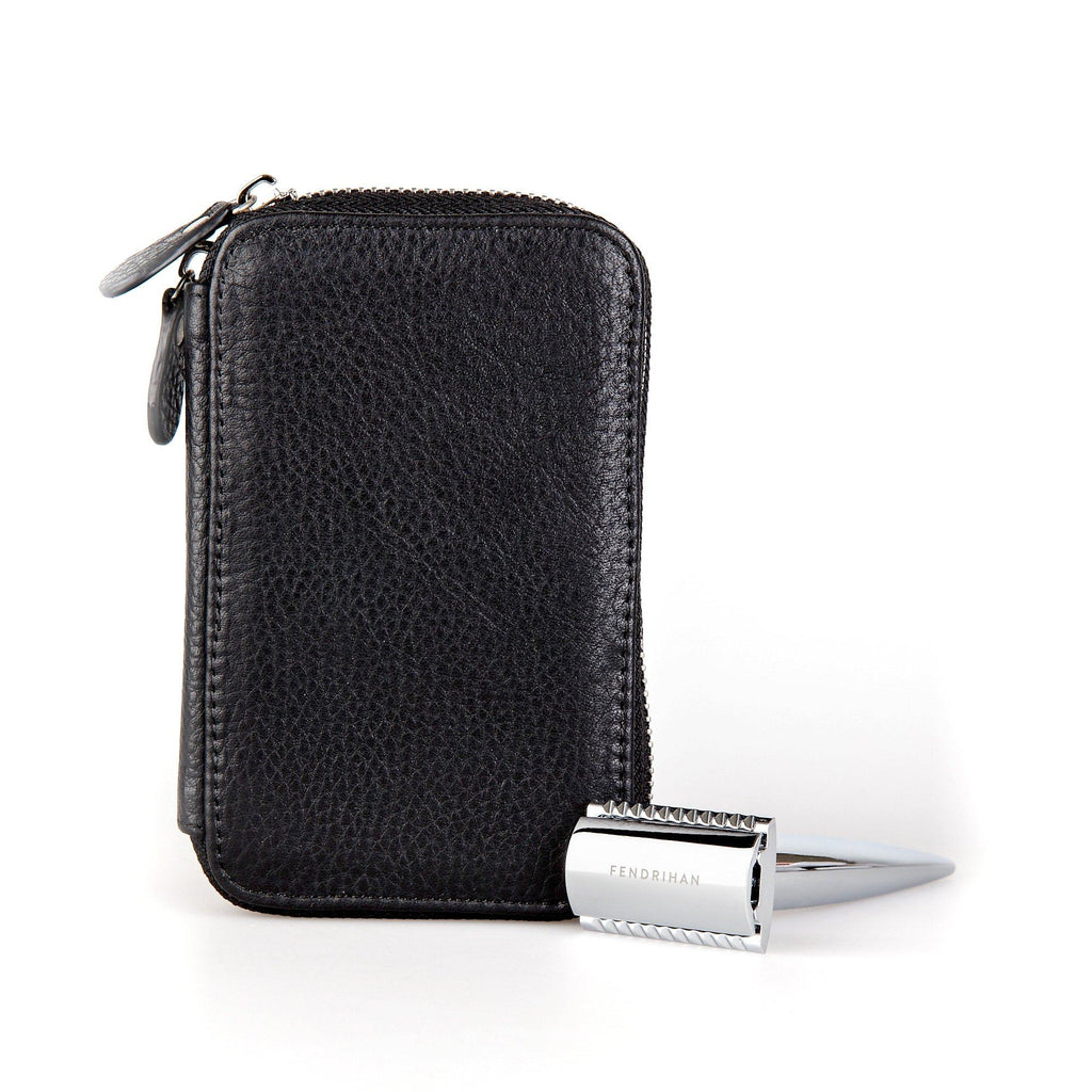 Fendrihan Travel Case for Safety Razor and Fendrihan Safety Razor, Save $10 Leather Razor Case Fendrihan 