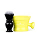 Fendrihan Synthetic Shaving Brush and Moderno Apothecary Shaving Mug, Save $10 Shaving Kit Fendrihan Lima Black and White Bristles - Black Handle 