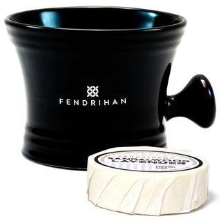 Large Apothecary Shaving Mug + Fendrihan Shaving Soap, Save $12 Shaving Soap Fendrihan Coconut & Vanilla Black 