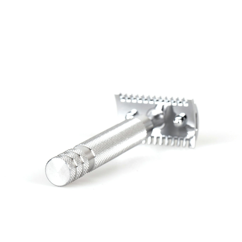 Fendrihan “Kingston” Open Comb Safety Razor Head with Fendrihan Stainless Steel Handle Double Edge Safety Razor Fendrihan 