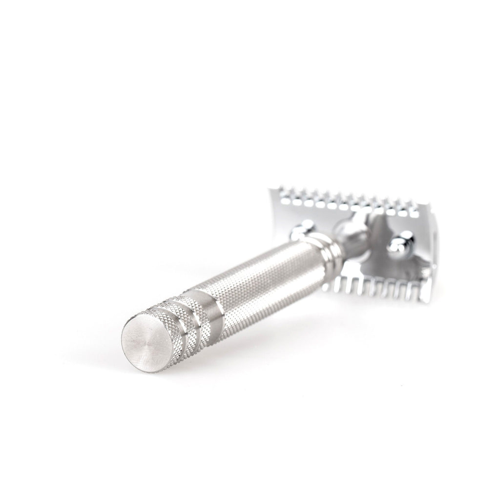 Fendrihan “Kingston” Open Comb Safety Razor Head with Fendrihan Stainless Steel Handle Double Edge Safety Razor Fendrihan 