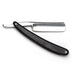 Gold Dollar P80 Round Point Straight Razor 6/8", Ebony Wood Handle Straight Razor Gold Dollar 