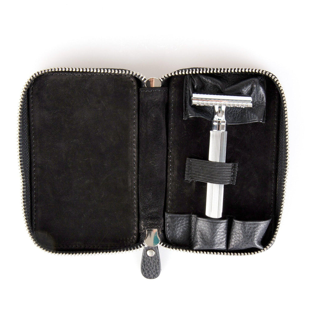Fendrihan Travel Case for Safety Razor and Fendrihan Safety Razor, Save $10 Leather Razor Case Fendrihan 