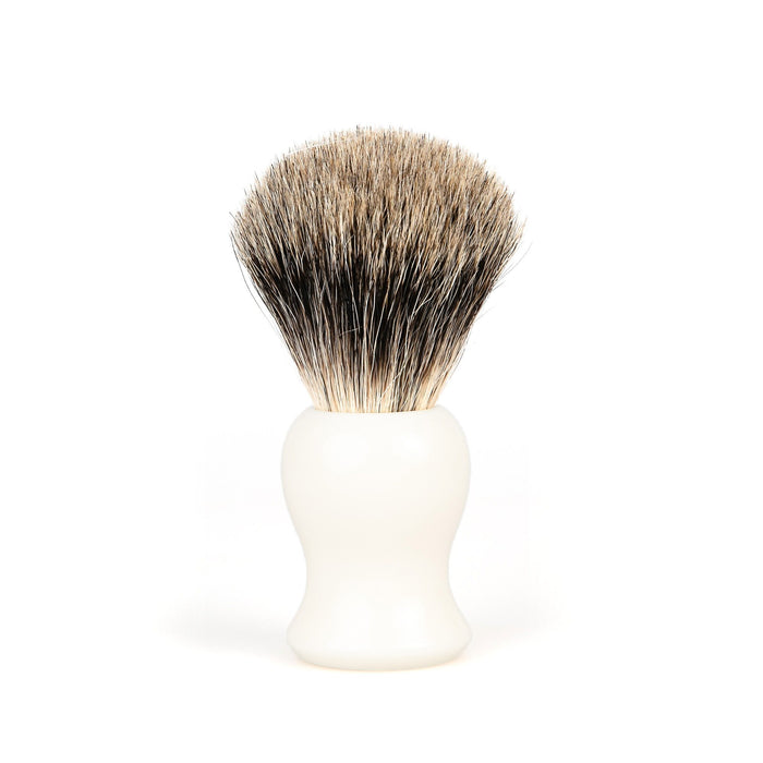 Fendrihan Classic Pure Grey Badger Shaving Brush & Metal Stand Badger Bristles Shaving Brush Fendrihan 
