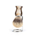 Fendrihan Classic Pure Grey Badger Shaving Brush & Metal Stand Badger Bristles Shaving Brush Fendrihan Faux Horn 