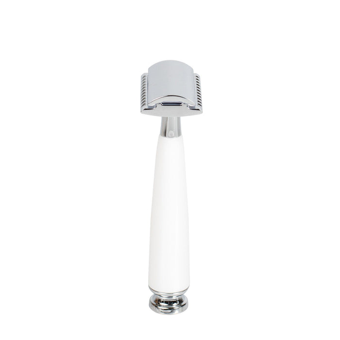 True North Double Edge Safety Razor, White Double Edge Safety Razor Fendrihan 