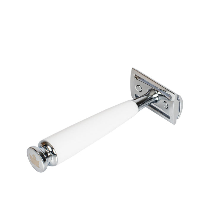 True North Double Edge Safety Razor, White Double Edge Safety Razor Fendrihan 