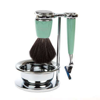 Fendrihan 4-Piece Shaving Set with Gillette Fusion and Black Fibre Brush Shaving Kit Fendrihan Mint 