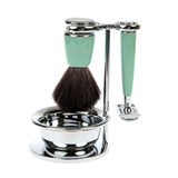 Fendrihan 4-Piece Shaving Set with Safety Razor and Black Fibre Brush Shaving Kit Fendrihan Mint 