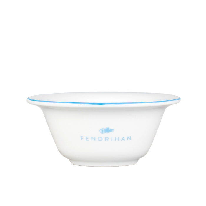 Fendrihan Porcelain Shaving Bowl, Hand-Painted Rim Shaving Bowl Fendrihan Light Blue 