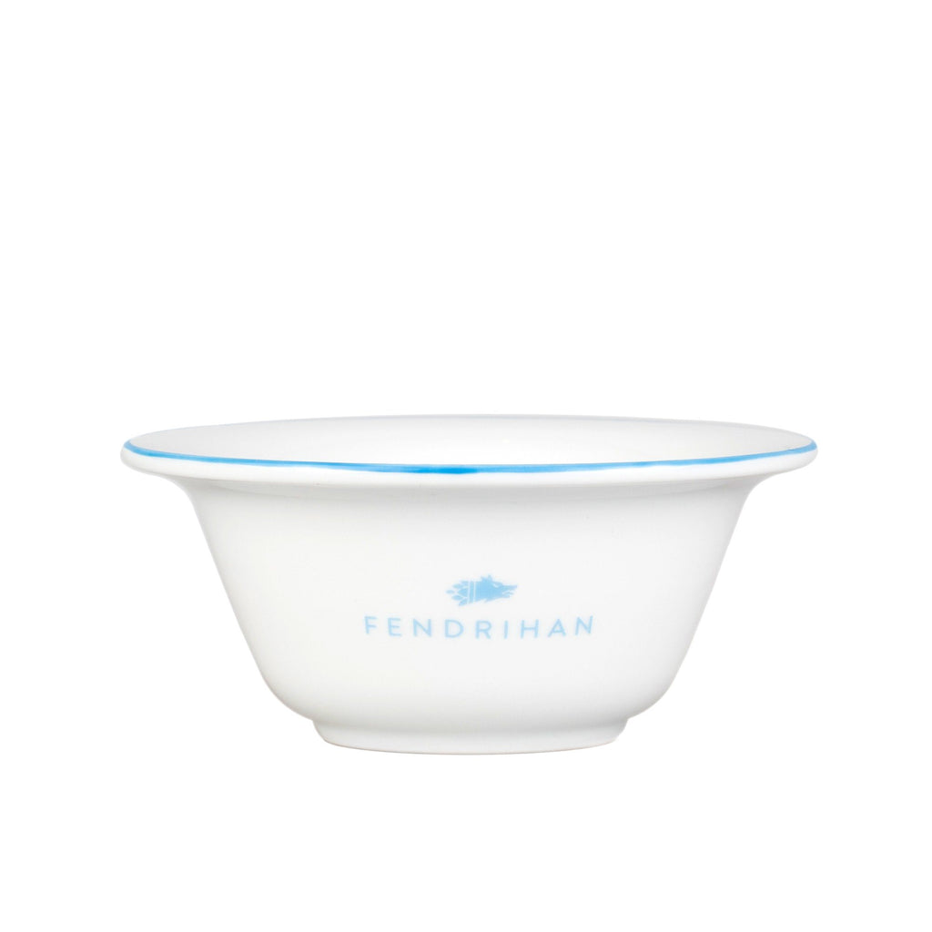 Fendrihan Porcelain Shaving Bowl, Hand-Painted Rim Shaving Bowl Fendrihan Light Blue 
