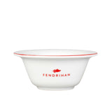 Fendrihan Porcelain Shaving Bowl, Hand-Painted Rim Shaving Bowl Fendrihan Red 