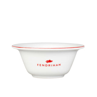 Fendrihan Porcelain Shaving Bowl, Hand-Painted Rim Shaving Bowl Fendrihan Red 