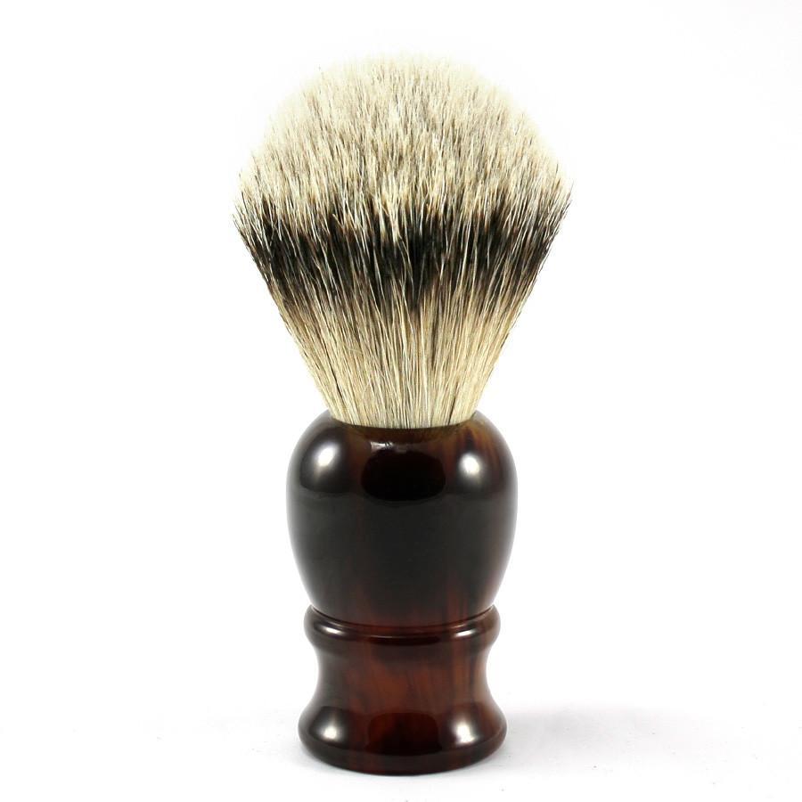 Fendrihan Classic Silvertip Shaving Brush Badger Bristles Shaving Brush Fendrihan Faux Tortoise 