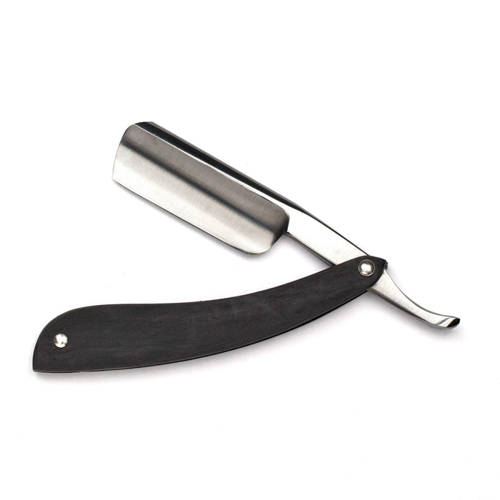 Gold Dollar W58 Mini Straight Razor 5/8", Ebony Wood Handle Straight Razor Gold Dollar 