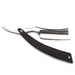 Gold Dollar W59 Spanish Point Straight Razor 6/8", Ebony Wood Handle Straight Razor Gold Dollar 