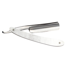 Gold Dollar W62 Round Point Straight Razor 6/8", Faux Marble Scales Straight Razor Gold Dollar 