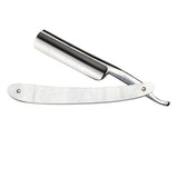 Gold Dollar W62 Round Point Straight Razor 6/8", Faux Marble Scales Straight Razor Gold Dollar 