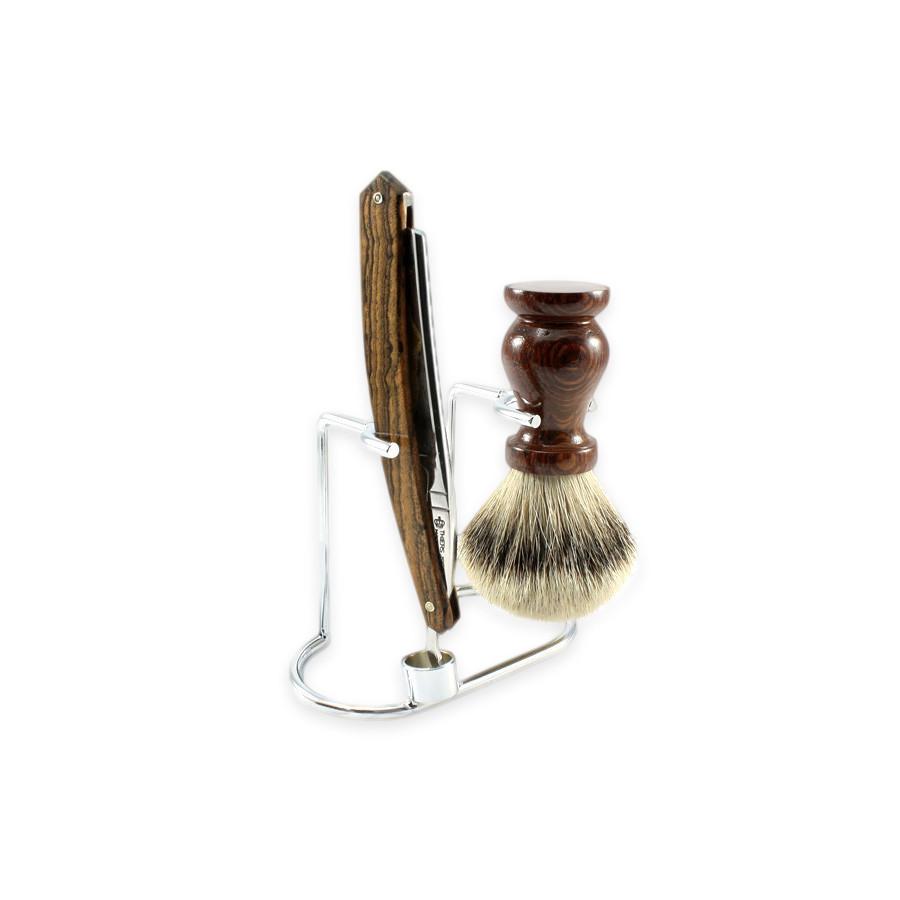 Nickel-Plated Stand for Straight Razor & Shaving Brush Shaving Stand Fendrihan 