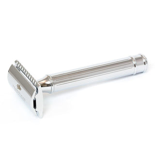 Dacian Draco Double Edge Classic Safety Razor, Lined Handle Double Edge Safety Razor Fendrihan 